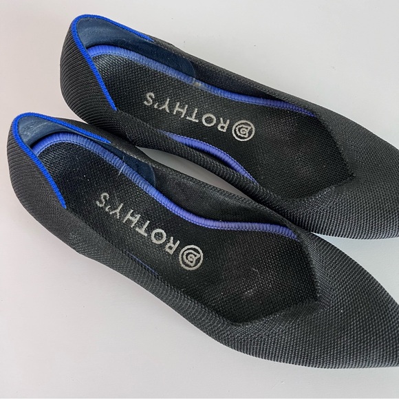 Rothy's Womens The Point in Black Solid - Picture 2 of 7